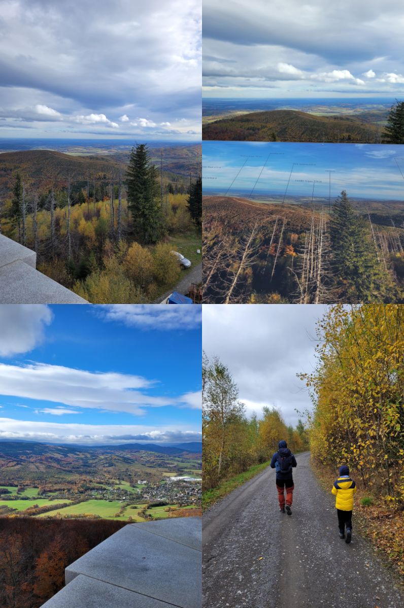 Widok z Biskupiej Kopy i powrót