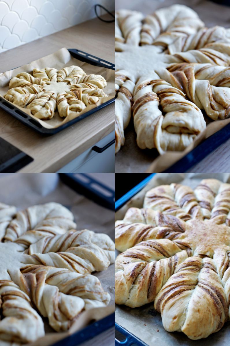 Pistacjowa gwiazda drożdżowa