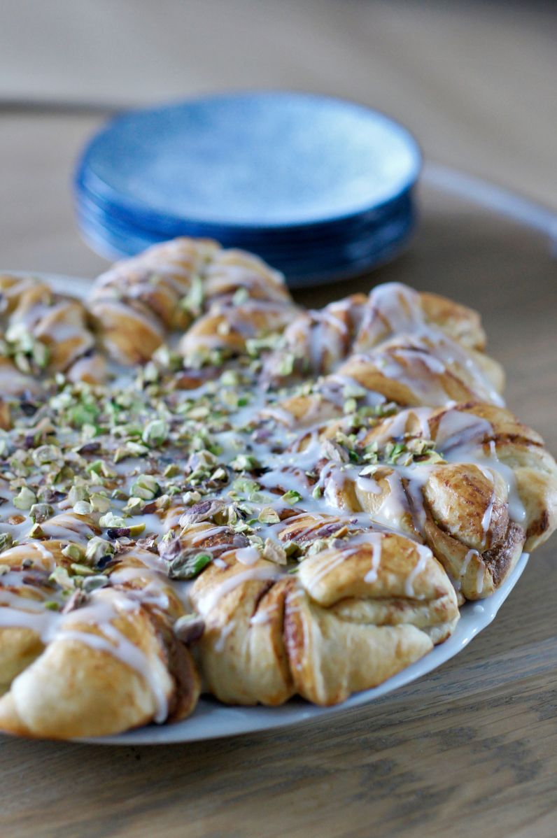 Pistacjowa gwiazda drożdżowa