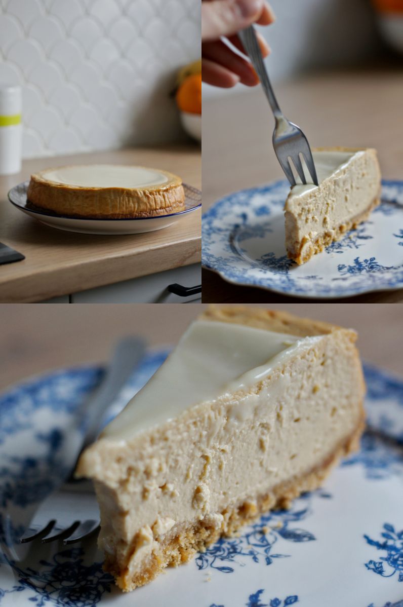 Sernik z kajmakiem i białą czekoladą