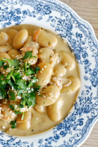 Kremowa biała fasola