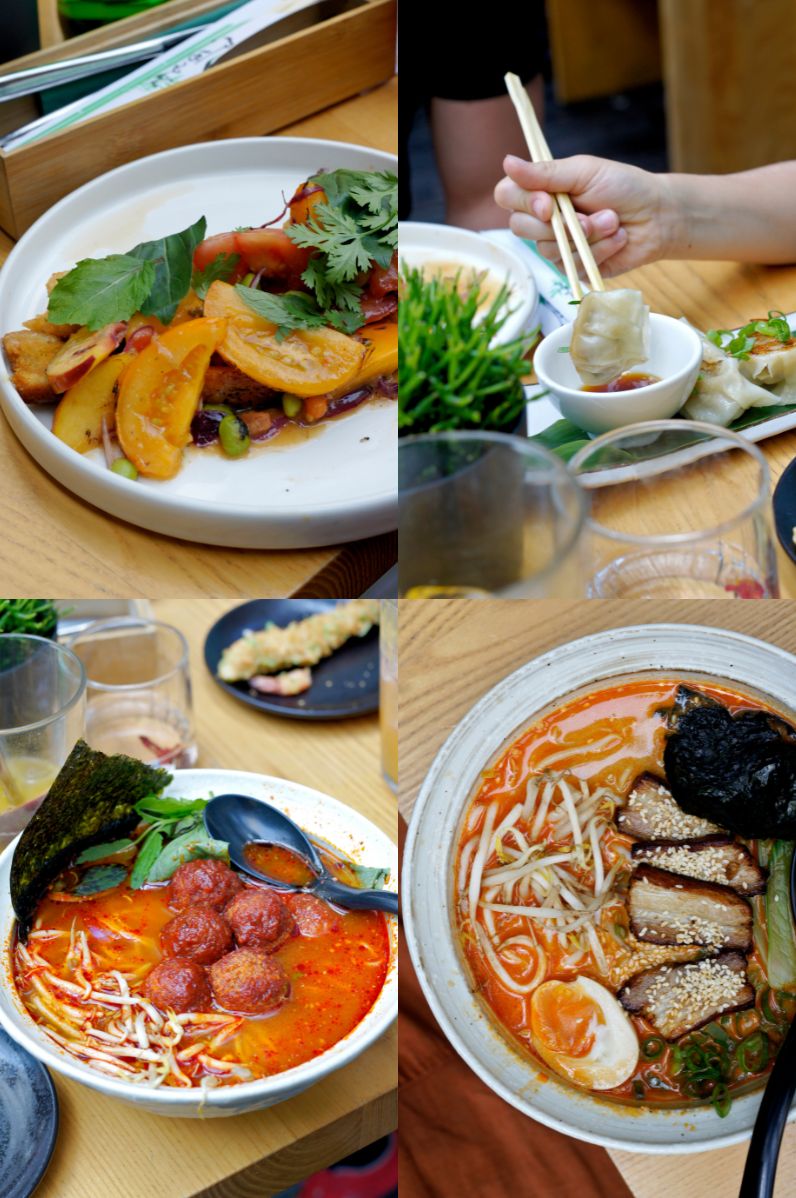 Gdzie zjeść w Warszawie? Shoku.: 1. Japanzalle | 2. Gyoza | 3. Ramen Thai style karabishi | 4. Ramen Tantamen
