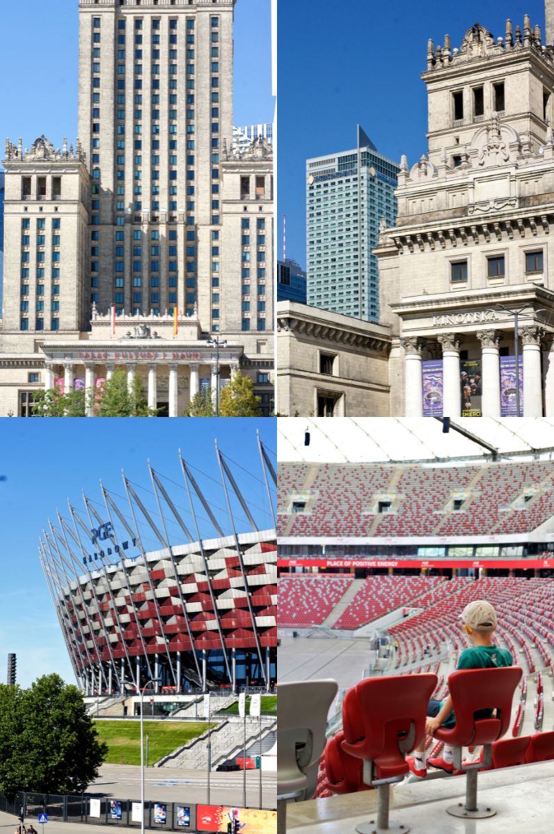 Gdzie zjeść w Warszawie? Warszawa: 1. Pałac Kultury i Nauki | 2. Centrum Warszawy | 3. PGN Narodowy | 4. PGN Narodowy - trybuny piłkarskie
